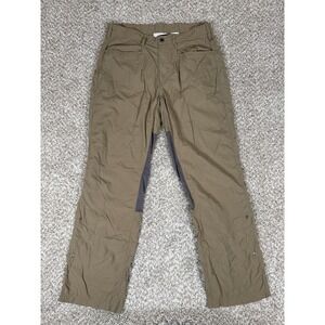 ExOfficio Hiking Pants Mens 34x32 Brown Shield Nylon Mesh Gusset Outdoor